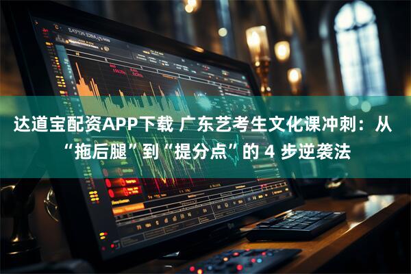 达道宝配资APP下载 广东艺考生文化课冲刺:从 “拖后腿”到“提分点”的 4 步逆袭法