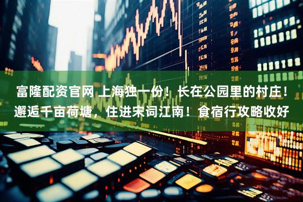 富隆配资官网 上海独一份！长在公园里的村庄！邂逅千亩荷塘，住进宋词江南！食宿行攻略收好